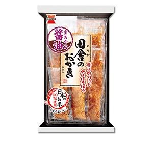 岩塚 田舎のおかき まろやか醤油味9本×12袋 ケース販売 おかき・あられ 