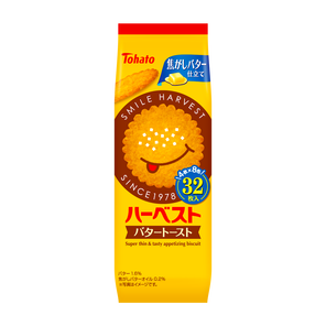 東ハト ハーベストバタートースト (4枚×8包） 12入 クッキー・ビスケット うえだがしドットコム は駄菓子の通販問屋です